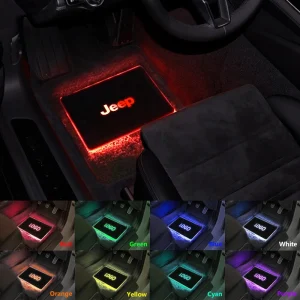 JEEP LED Automobile Floor Mat Glowing Plate