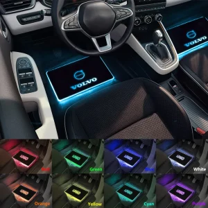 VOLVO Illuminated Floor Mat Colorful Plate